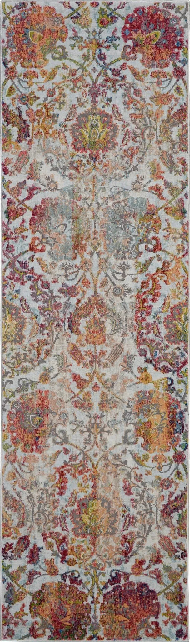 Ankara Global ANR06 Ivory/Orange Rug
