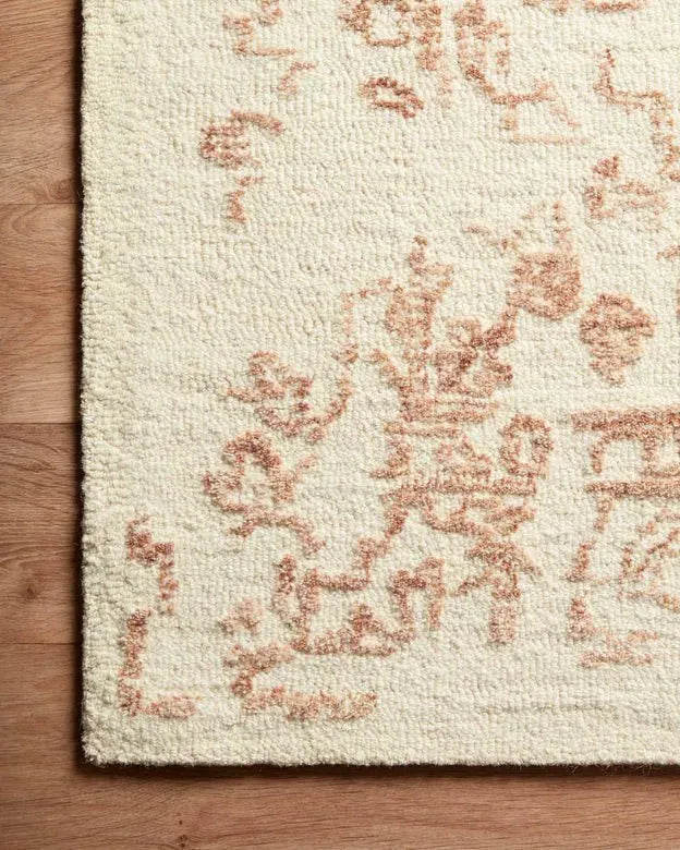 Annie ANN-01 White/Rust Rug