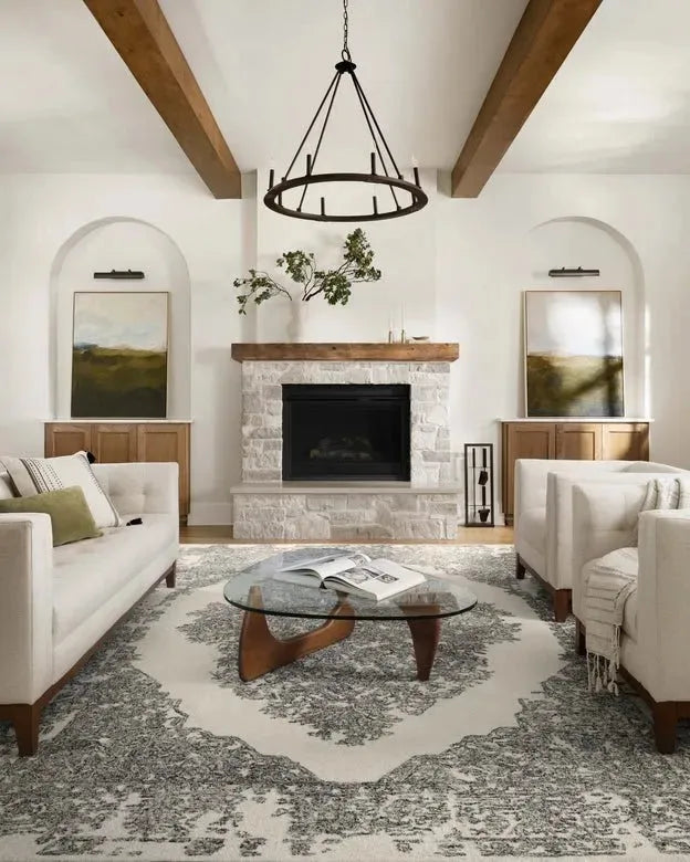 Annie ANN-02 White/Black Rug