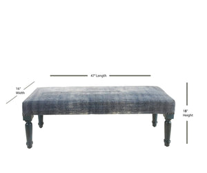 Antique Blue LR99026 Indoor Bench