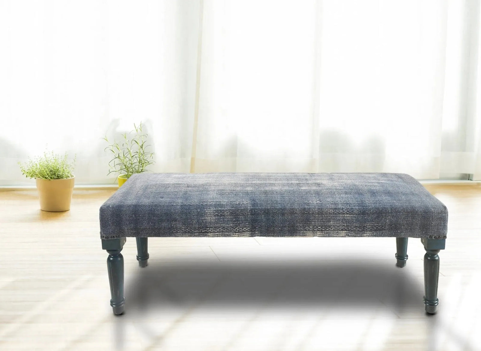 Antique Blue LR99026 Indoor Bench