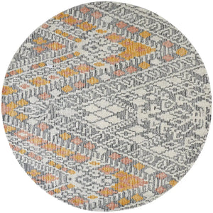 Arazad 8476F Gray/Orange Rug