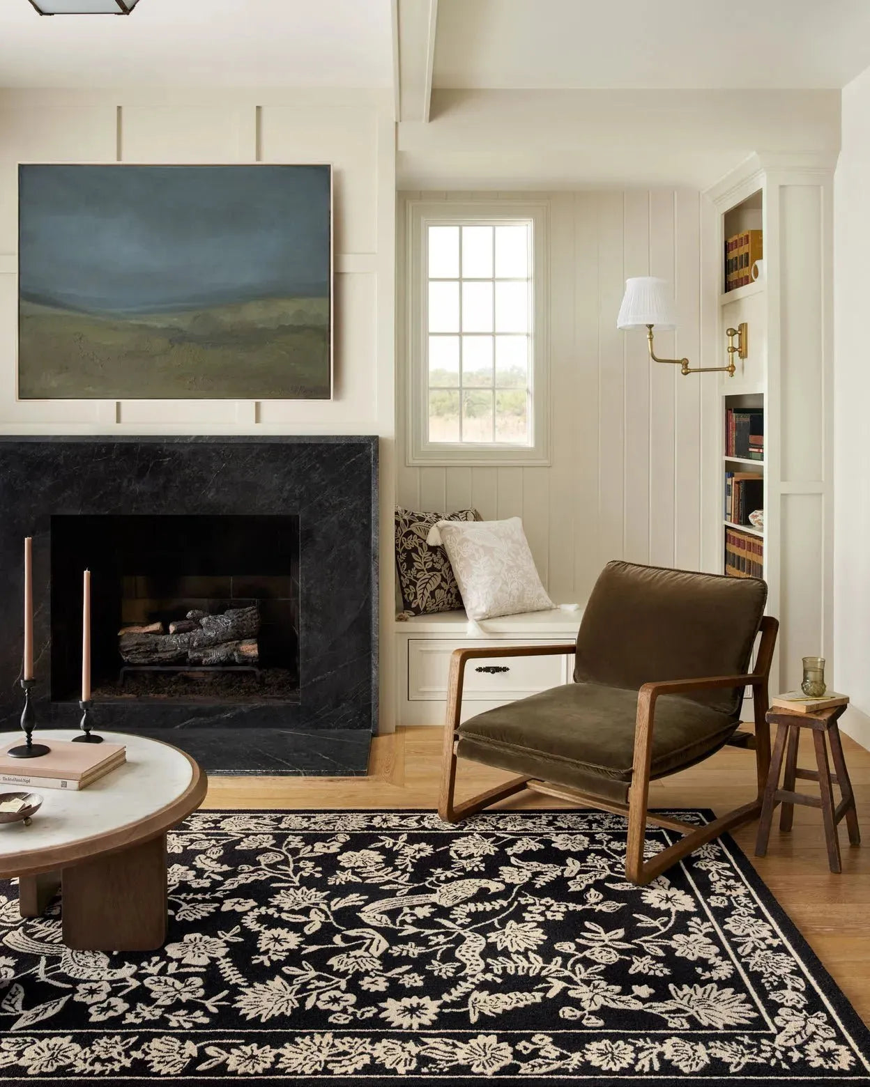 Arboretum ARB-01 Black Rug