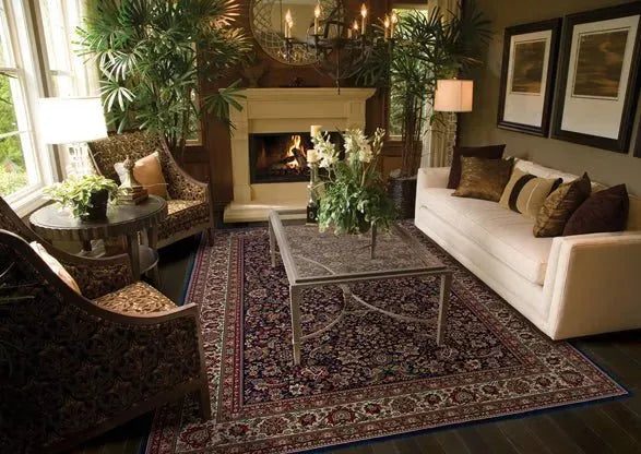 Ariana 113B Blue/ Red Rug