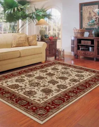 Ariana 117J Ivory/ Red Rug