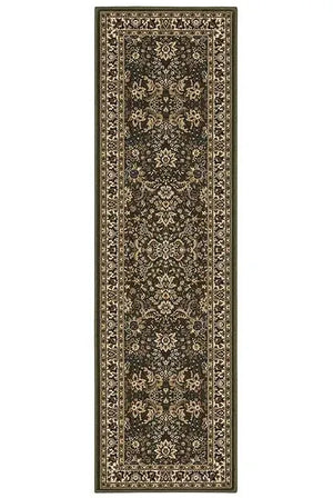 Ariana 213G Green/ Ivory Rug