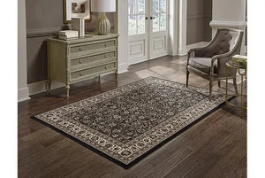 Ariana 213K Black/ Ivory Rug