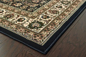 Ariana 213K Black/ Ivory Rug