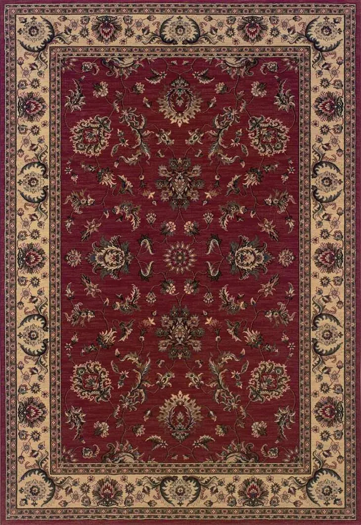 Ariana 311C Red/ Ivory Rug