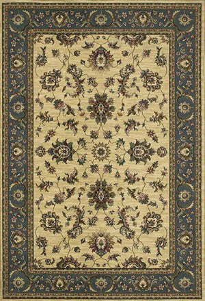 Ariana 311Z Ivory/ Blue Rug