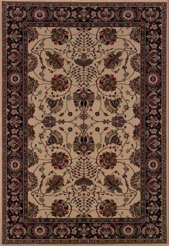 Ariana 431I Ivory/ Black Rug