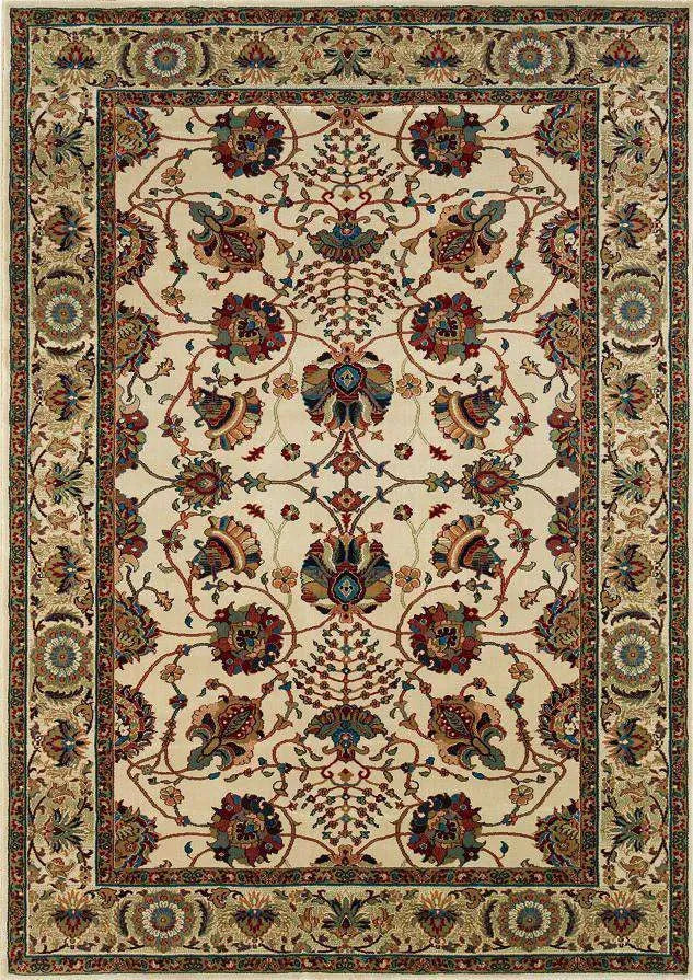 Ariana 431O Ivory/ Red Rug