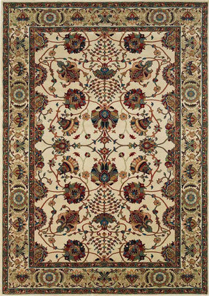 Ariana 431O Ivory/ Red Rug