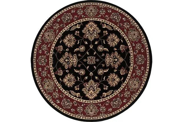 Ariana 623M Black/ Red Rug