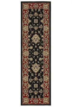 Ariana 623M Black/ Red Rug