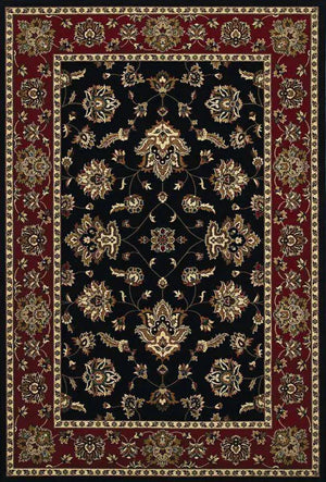 Ariana 623M Black/ Red Rug