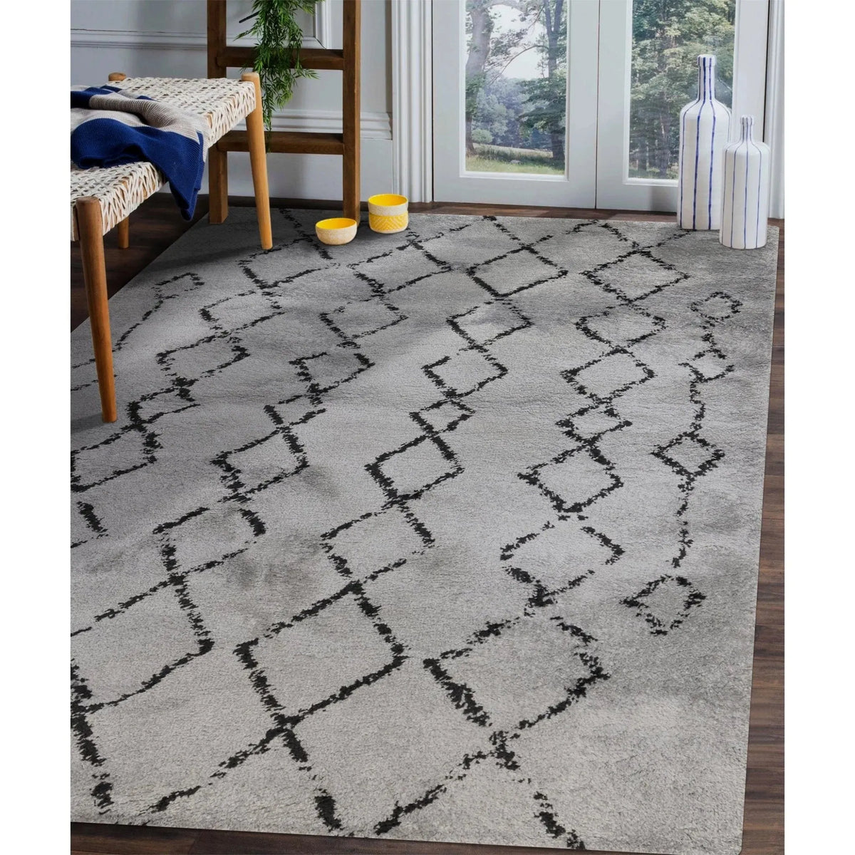 Aspen ASP-4 Grey/Black Rug
