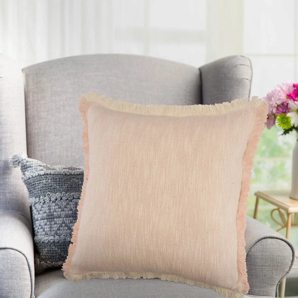 Aspen Lr07613 Peach/Cream Pillow