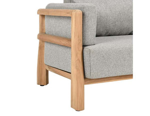 Aston 82" Outdoor Sofa Natural/Gray