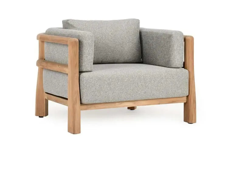 Aston Outdoor Accent Chair Natural/Gray