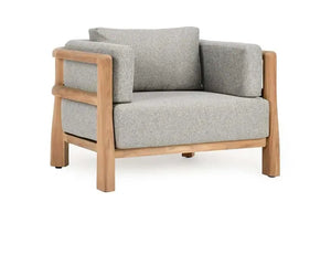 Aston Outdoor Accent Chair Natural/Gray