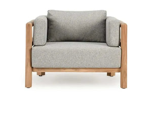 Aston Outdoor Accent Chair Natural/Gray