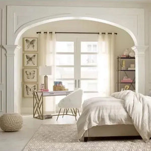 Astrid 99707NAT Natural Pouf