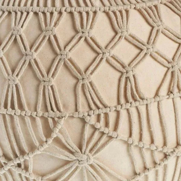 Astrid 99707NAT Natural Pouf