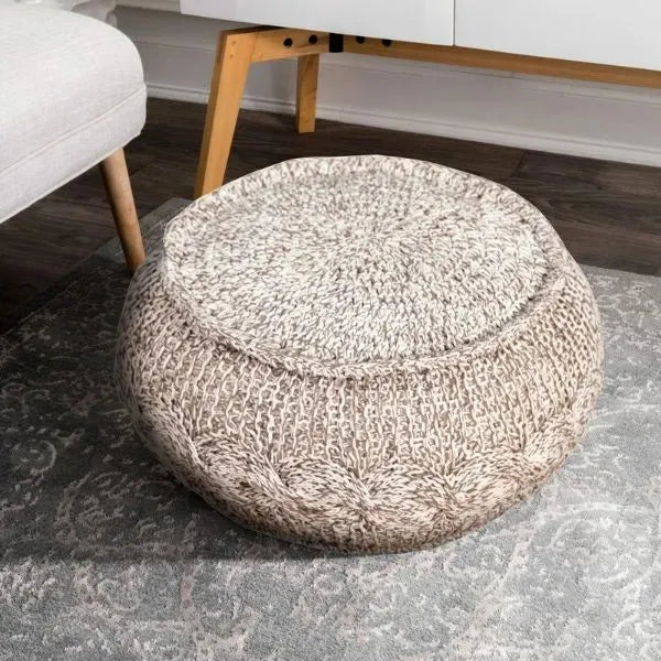 Astrid 99710GYN Grey/Natural Pouf