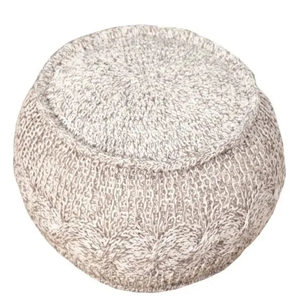 Astrid 99710GYN Grey/Natural Pouf