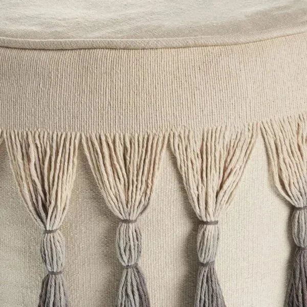 Astrid 99713NGY Natural/Grey Pouf