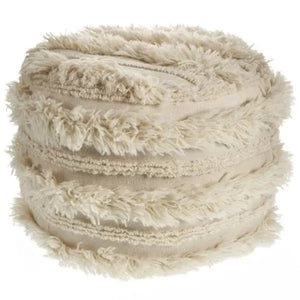 Astrid 99715IVO Ivory Pouf