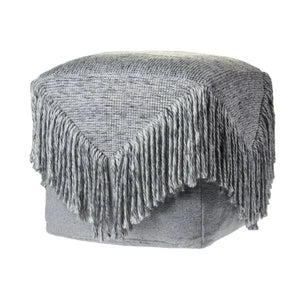 Astrid 99760GRY Grey Pouf