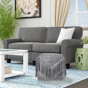 Astrid 99760GRY Grey Pouf