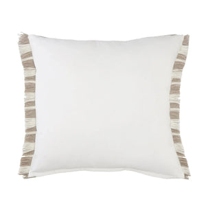 Atlantis Lr07588 Taupe/White Pillow