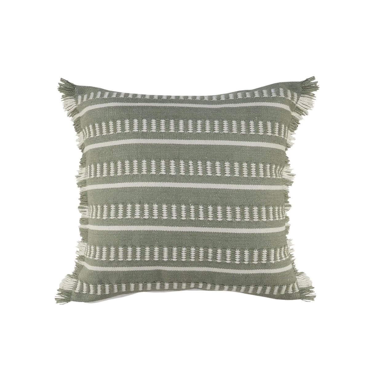 Atlantis Lr07589 Green/White Pillow