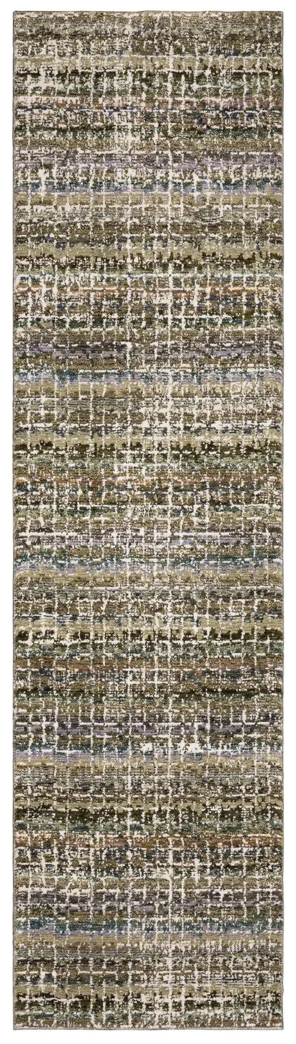 Atlas 747A Green/Multi Rug