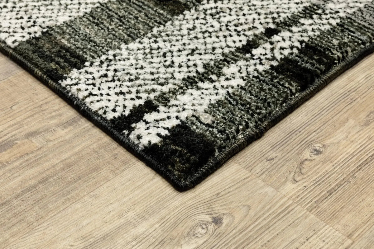 Atlas 752C Black/Grey Rug