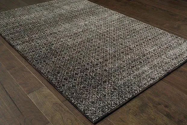 Atlas 8048Q Black/ Grey Rug