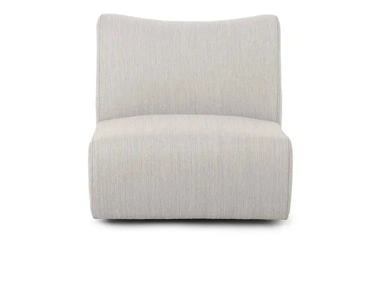 Atlas Outdoor Swivel Accent Chair Light Gray