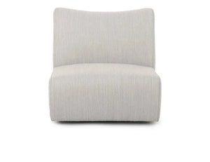 Atlas Outdoor Swivel Accent Chair Light Gray