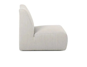 Atlas Outdoor Swivel Accent Chair Light Gray