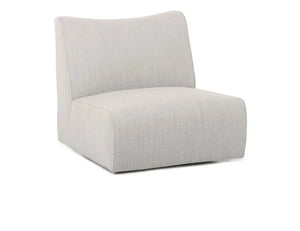 Atlas Outdoor Swivel Accent Chair Light Gray