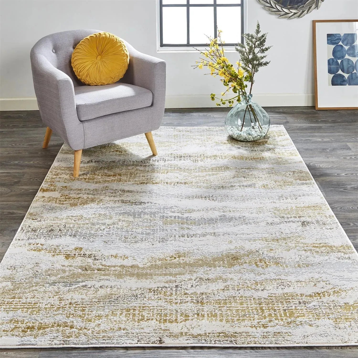 Aura 3735F Beige/Gold Rug
