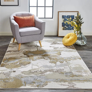 Aura 3737F Gold/Tan Rug