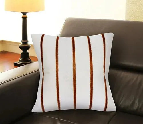 Austin 08140IVB Ivory/Brown Pillow