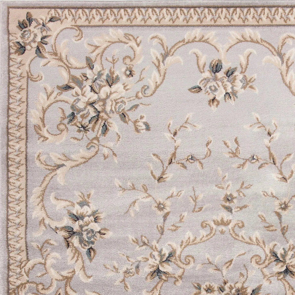 Avalon-5604 Aubusson Light Grey Rug
