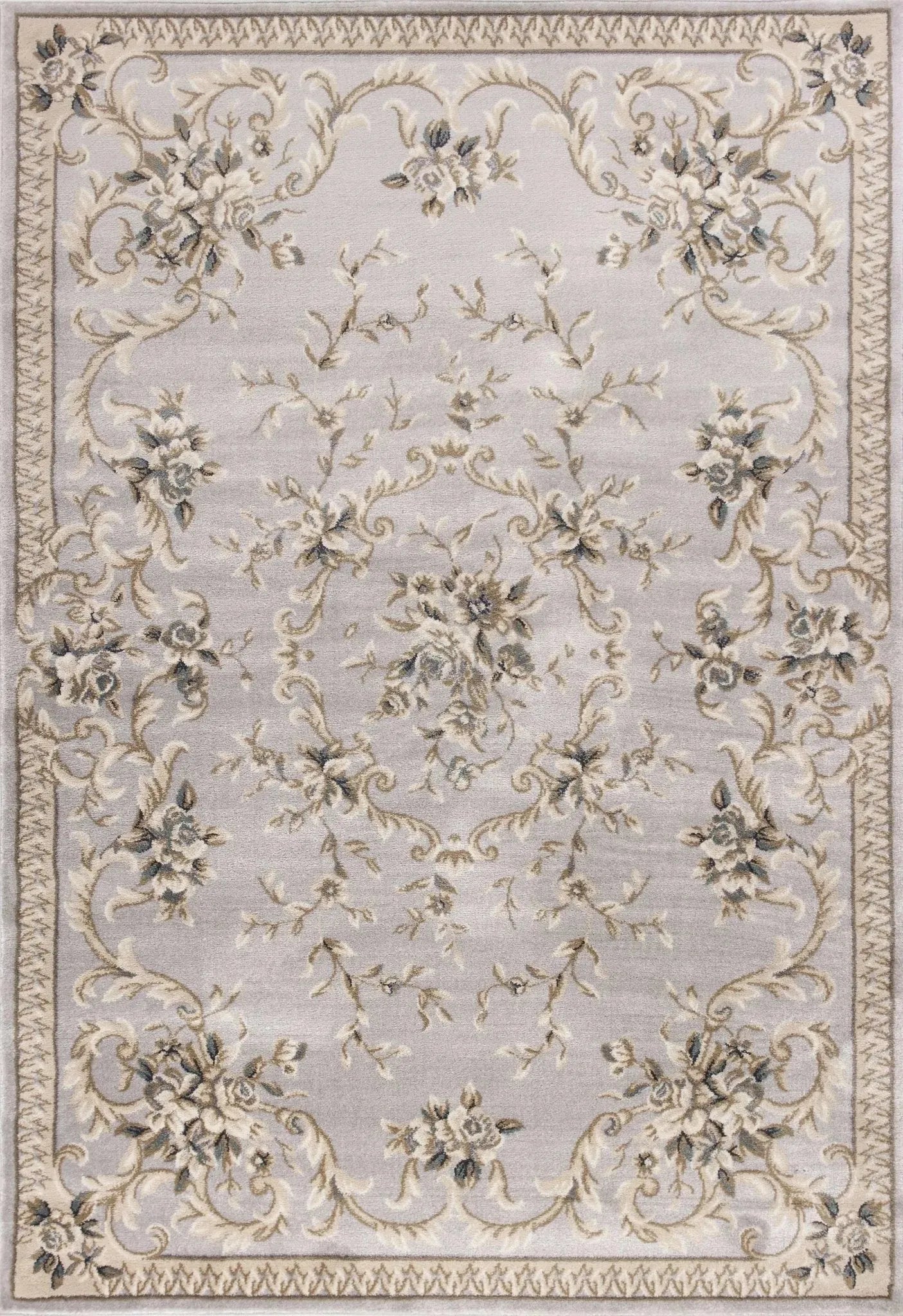 Avalon 5604 Aubusson Light Grey Rug