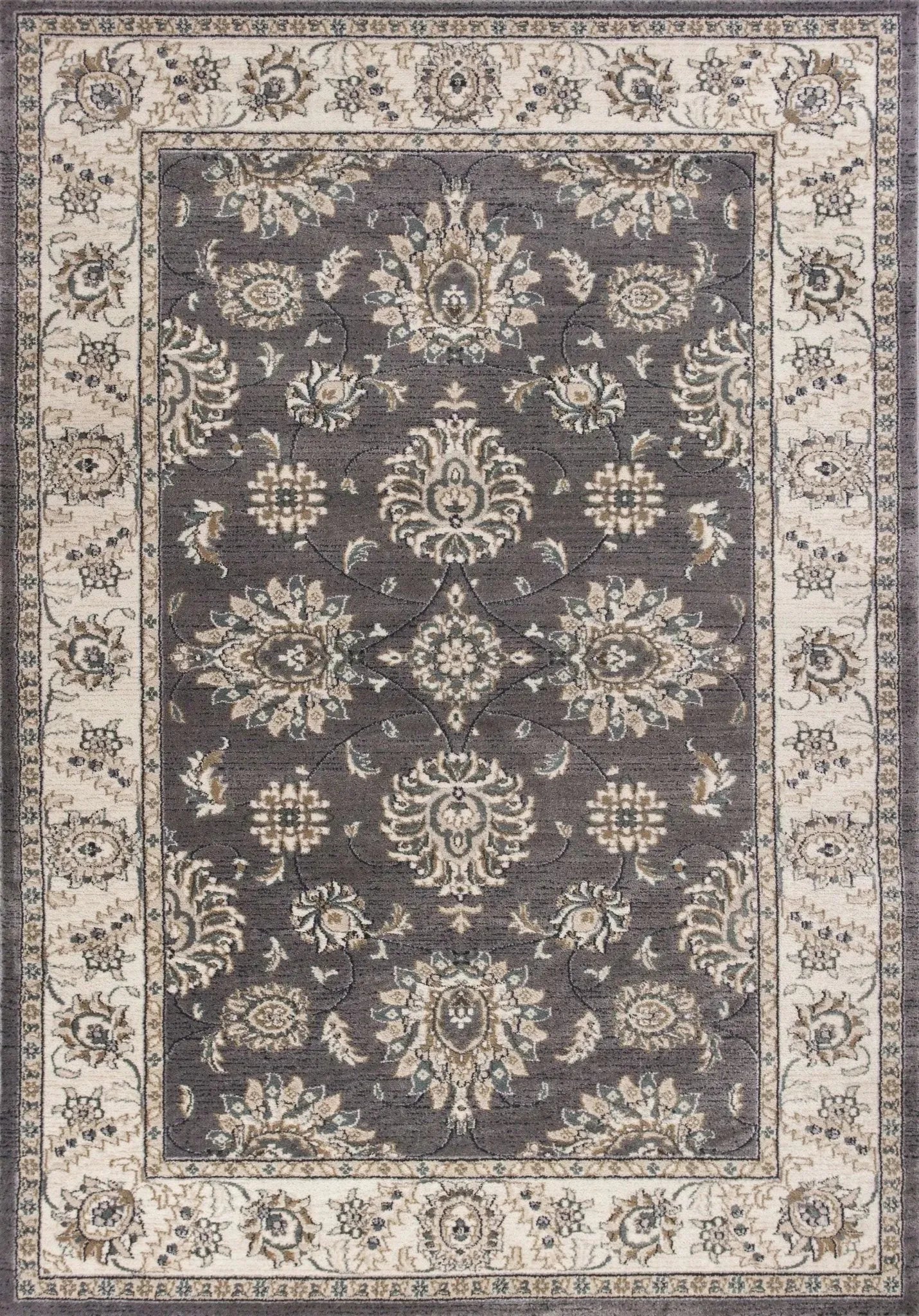 Avalon 5608 Kashan Grey/Ivory Rug