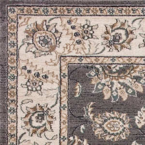 Avalon-5608 Kashan Grey/Ivory Rug